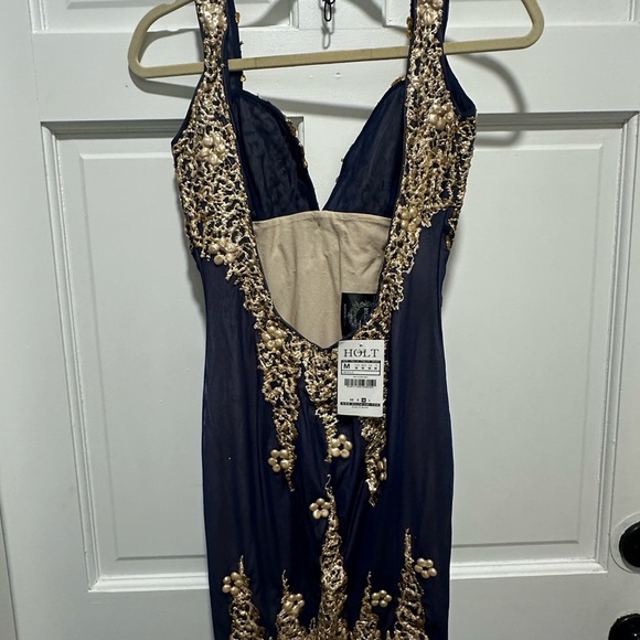 HOLT MIAMI Dress NWT $379 Arianna Navy Size M Ema Savahl Inspired Fairycore - Picture 9 of 10
